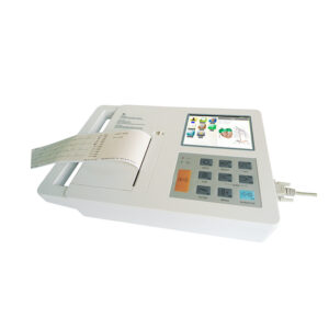 Électrocardiographe 12 dérivations, 6 pistes, écran tactile 4,3"